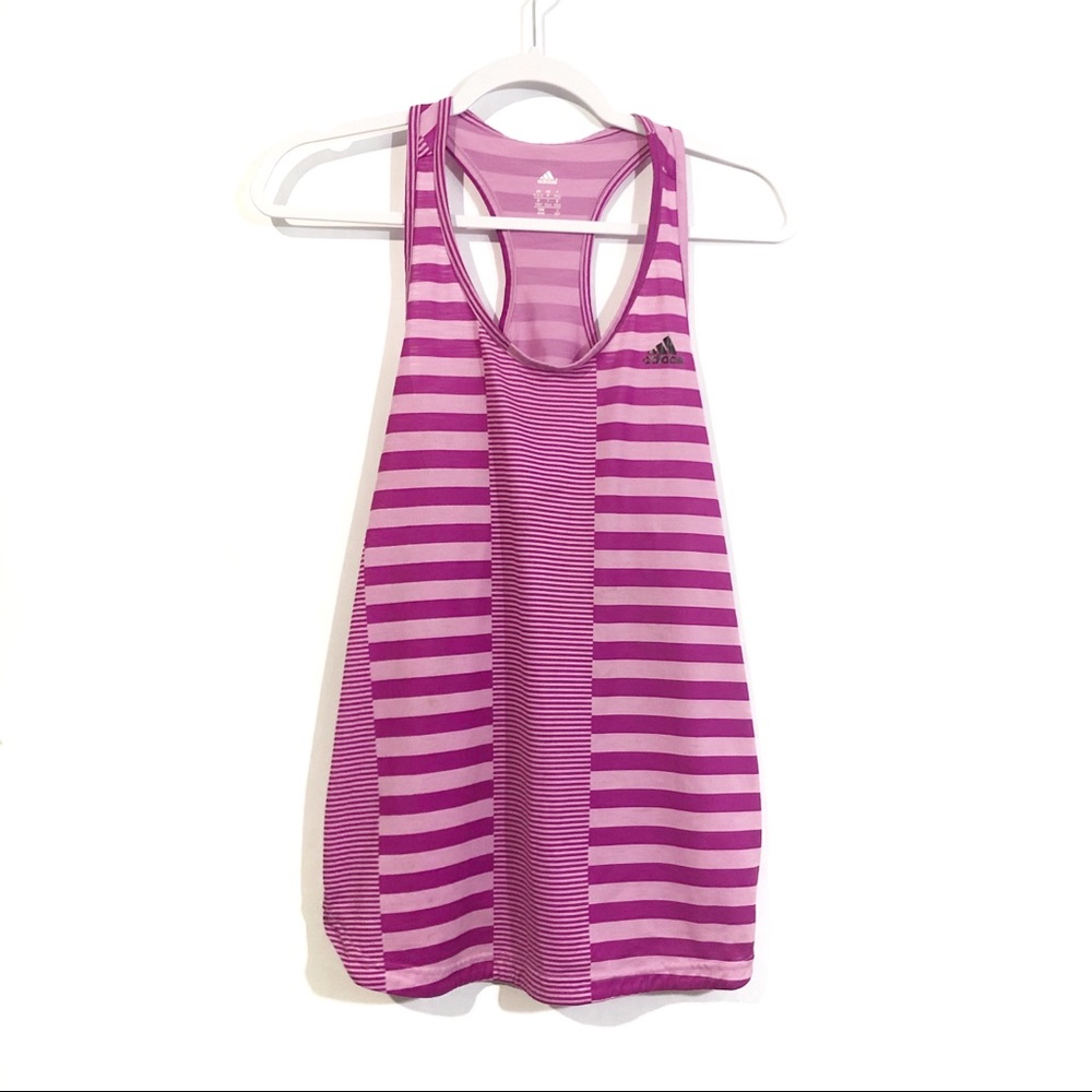 Adidas Striped Tank Top Size Medium